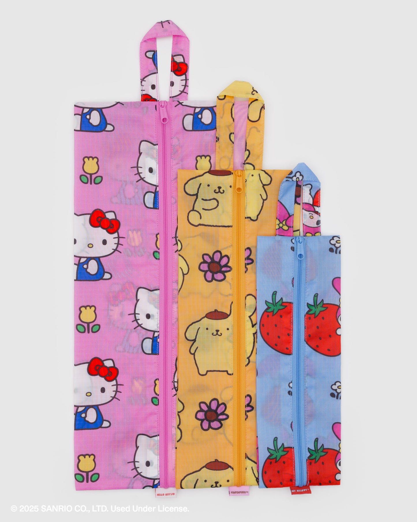 Baggu 3D Zip Reusable Bag Set - Hello Kitty and Friends Florals