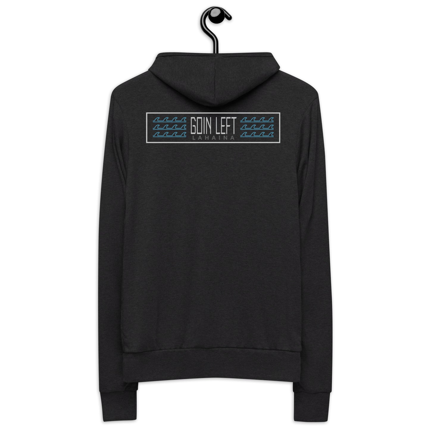 Goin Left Logo Unisex Zip Hoodie - Charcoal