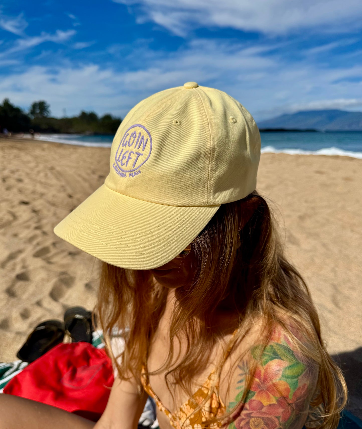 GL x Aloha to Zen Embroidered Dad Hat - Purple Embroidery