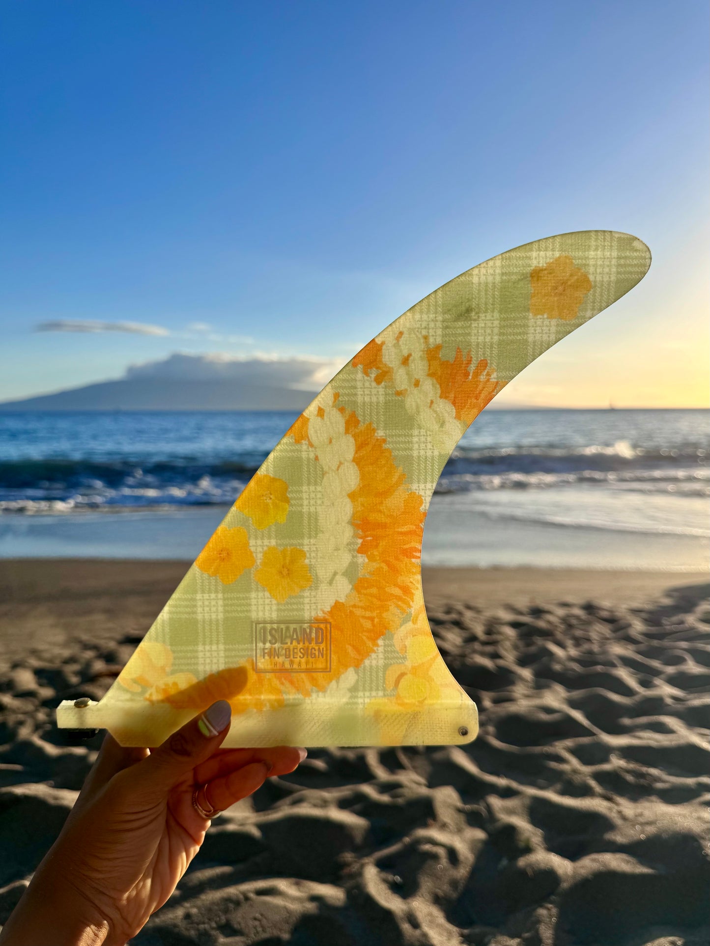 Island Fin Design Iwa Fin - Sage Palaka Lei