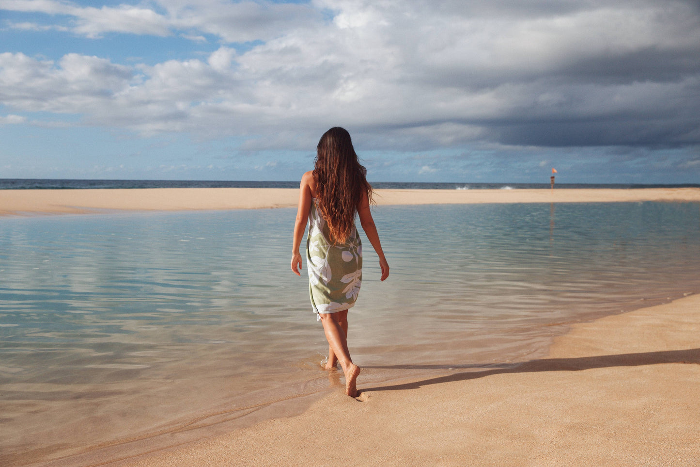 Beach Towel - ‘Ohana ‘Ulu in Matcha Green