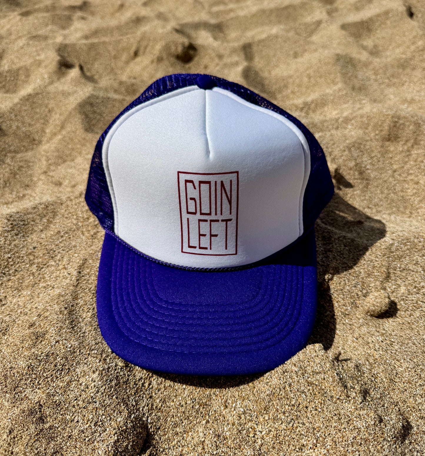 Goin Left OG Trucker Hat - Burgundy Ink