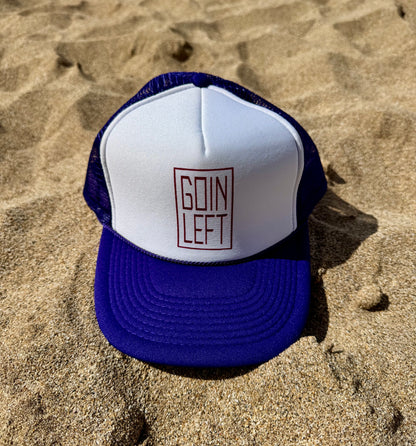 Goin Left OG Trucker Hat - Burgundy Ink
