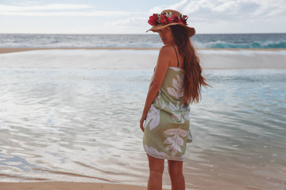 Beach Towel - ‘Ohana ‘Ulu in Matcha Green