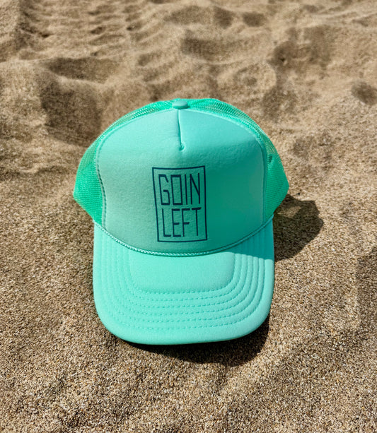 Goin Left OG Trucker Hat - Deep Aqua Ink