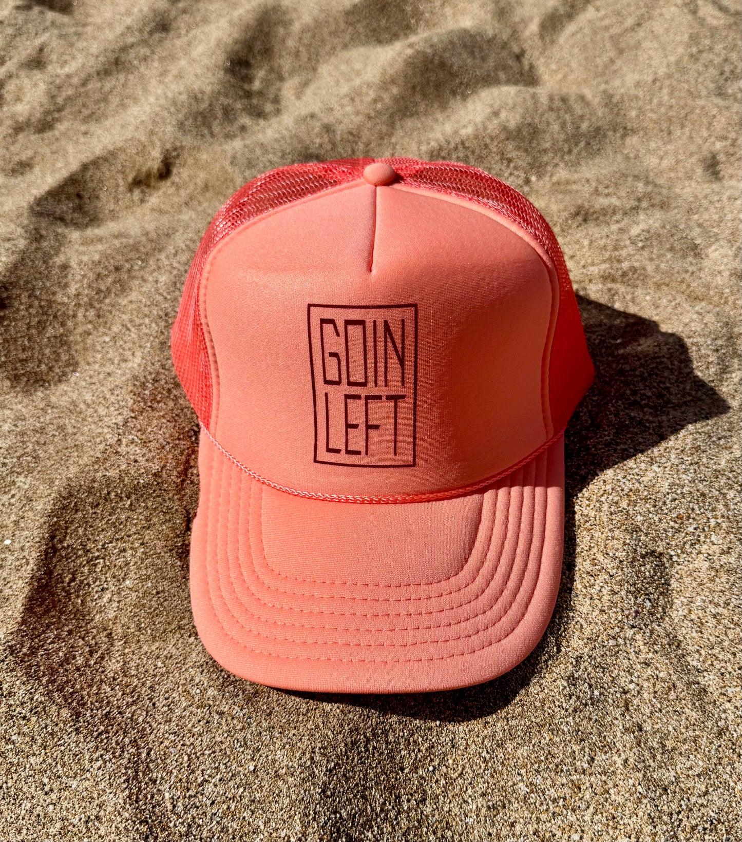 Goin Left OG Trucker Hat - Burgundy Ink