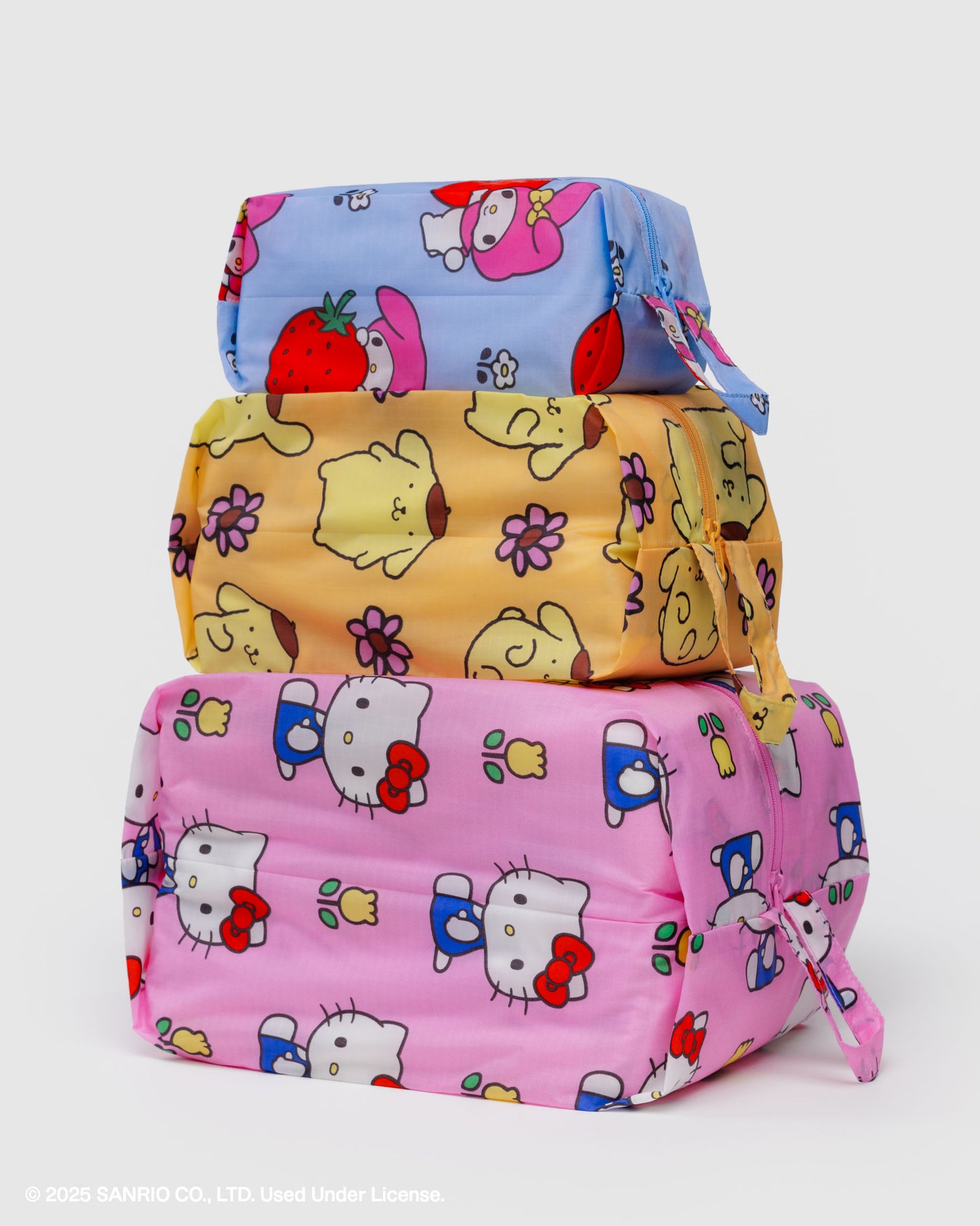 Baggu 3D Zip Reusable Bag Set - Hello Kitty and Friends Florals