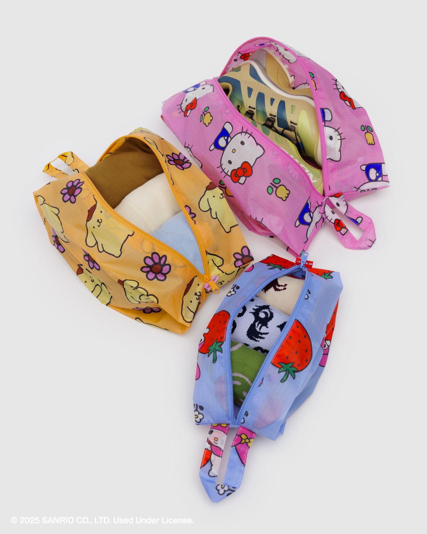 Baggu 3D Zip Reusable Bag Set - Hello Kitty and Friends Florals