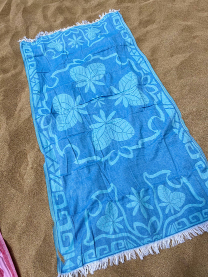 Beach Towel - Vaiata Luxe in Ocean Blue