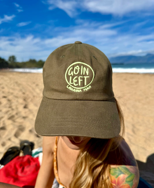 GL x Aloha to Zen Embroidered Dad Hat - Green Embroidery