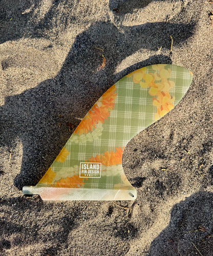 Island Fin Design Pau Hana Fin - Sage Palaka Lei