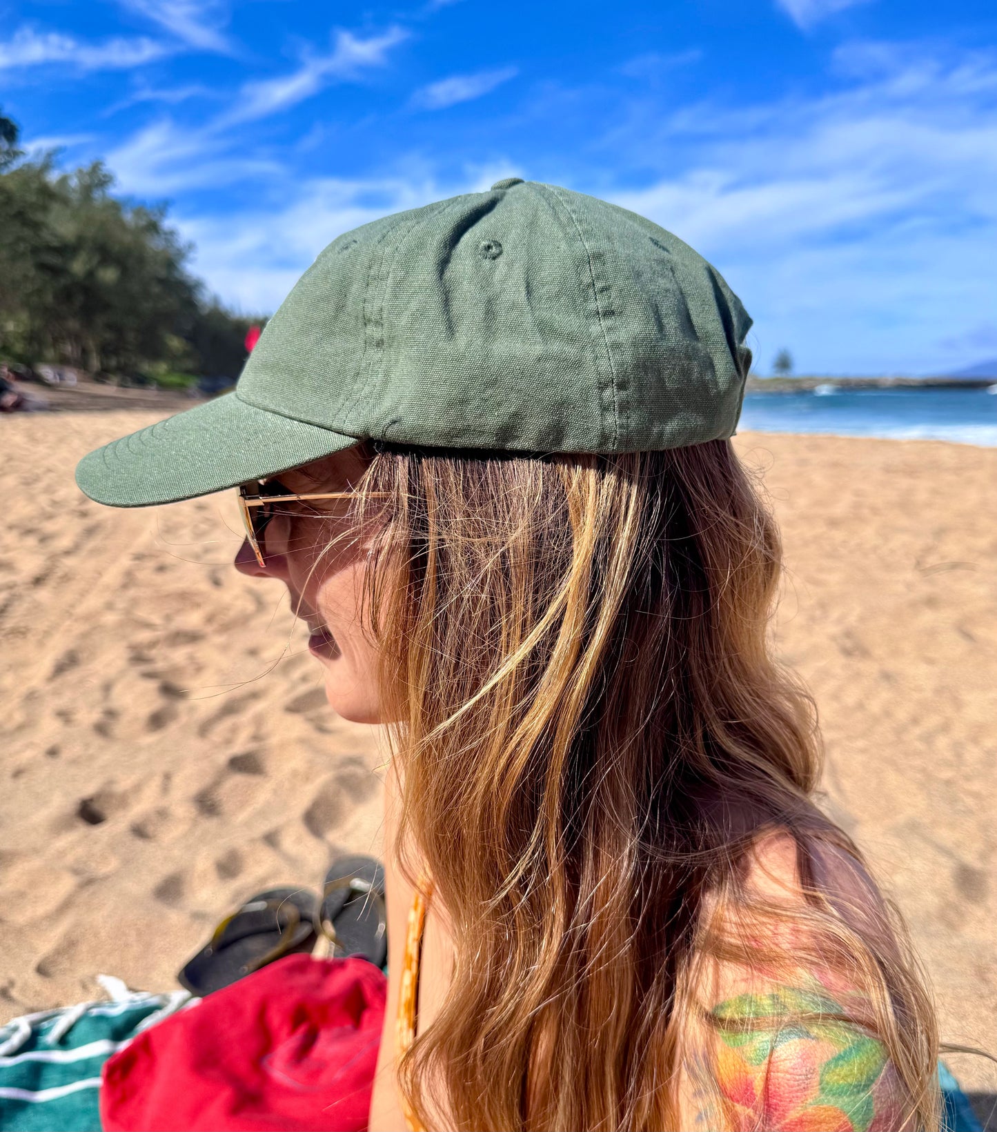 GL x Aloha to Zen Embroidered Dad Hat - Purple Embroidery