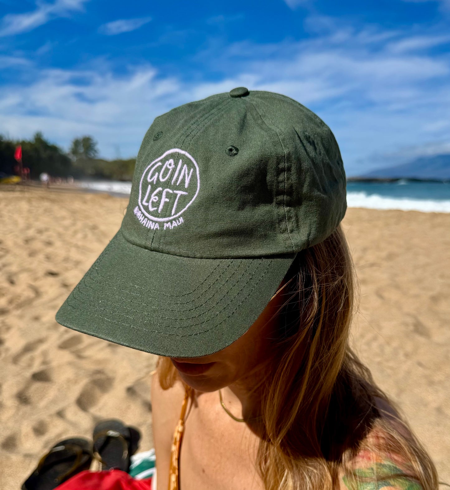 GL x Aloha to Zen Embroidered Dad Hat - Purple Embroidery
