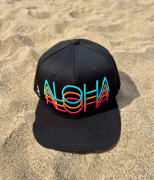 Embroidered Triple ALOHA Cap