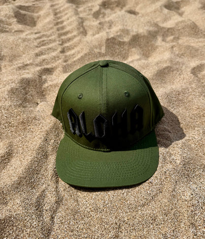 Embroidered ALOHA Canvas Cap