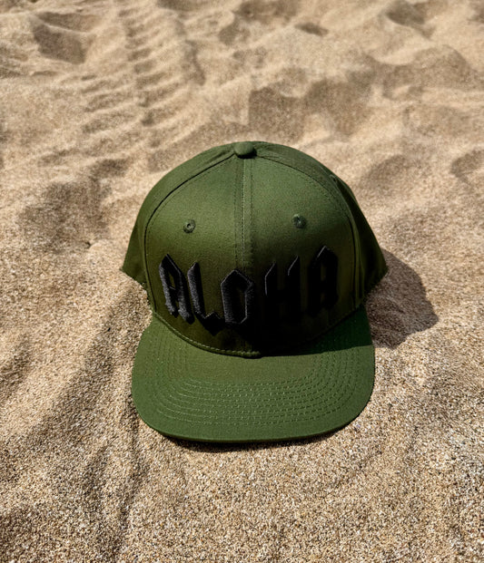 Embroidered ALOHA Canvas Cap