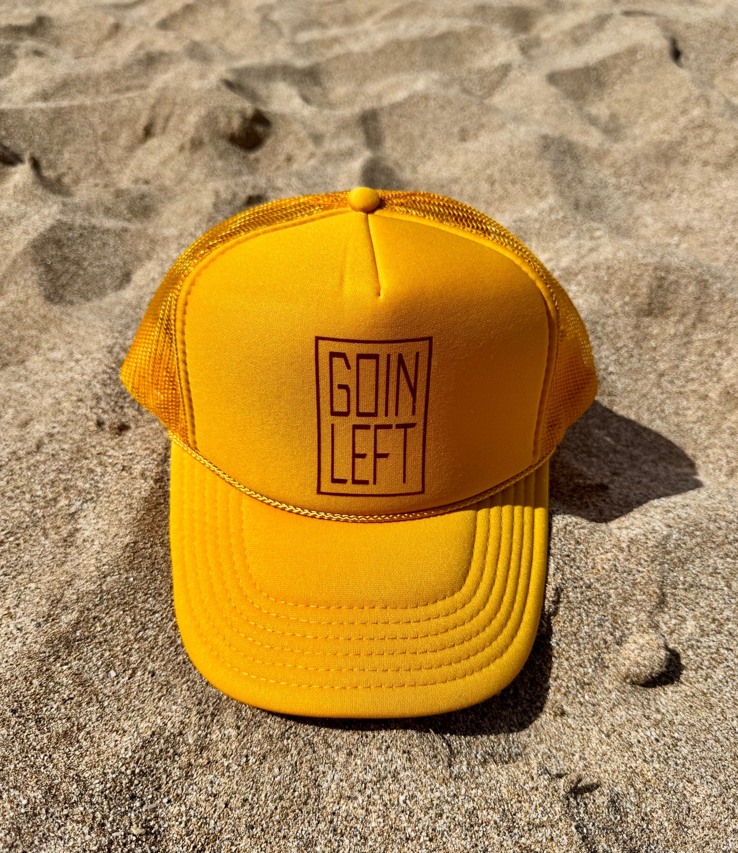 Goin Left OG Trucker Hat - Burgundy Ink