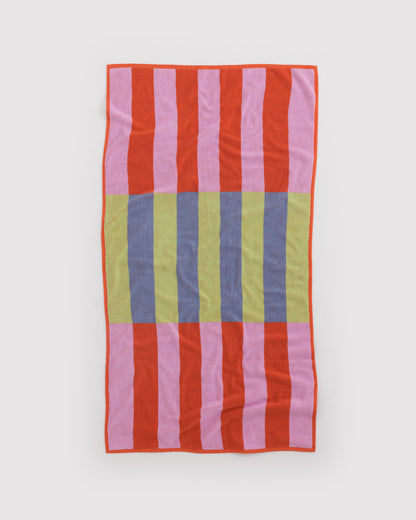 Baggu Bath Towel - Pool Stripe