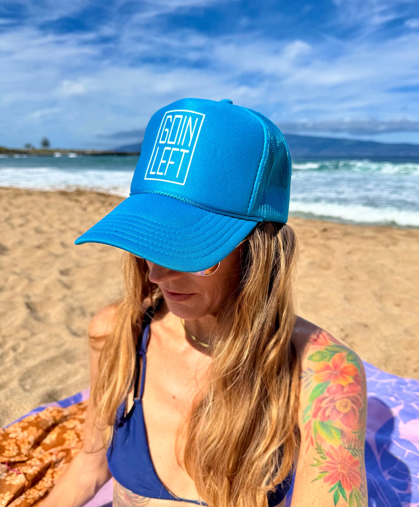 Goin Left OG Trucker Hat - Off-White Ink