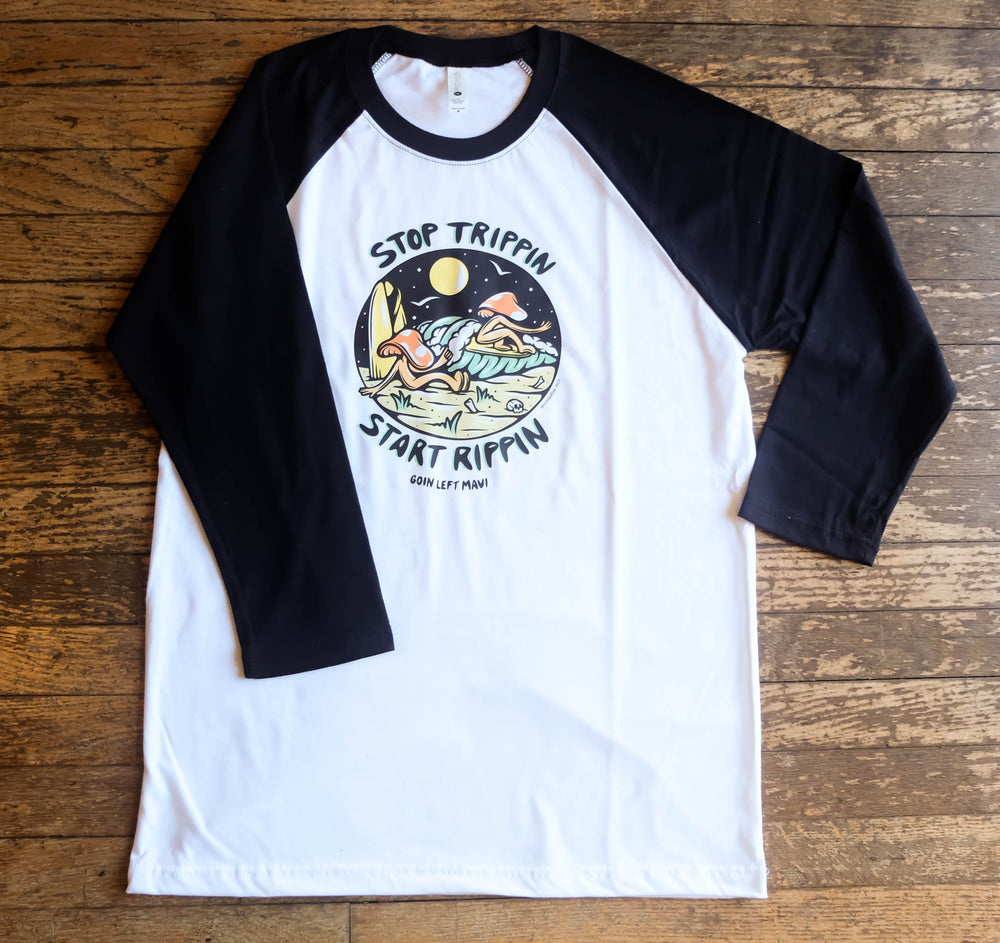 GL x Loindaflow Stop Trippin Unisex 3/4 Sleeve Raglan Tee