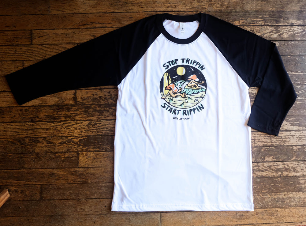 GL x Loindaflow Stop Trippin Unisex 3/4 Sleeve Raglan Tee