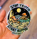 GL x Loindaflow Stop Trippin Glitter Sticker