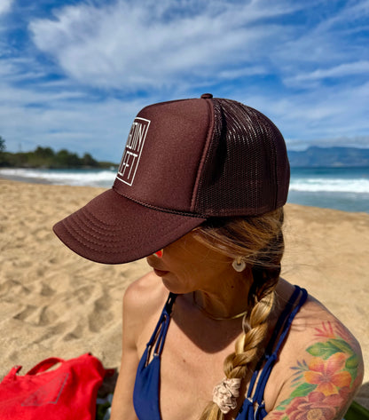 Goin Left OG Trucker Hat - Off-White Ink