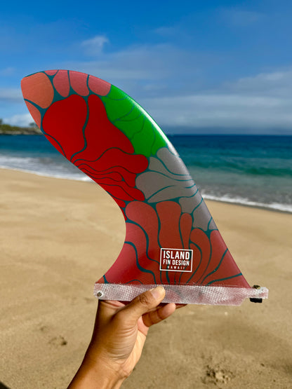 Island Fin Design - Pau Hana Fin - Retro Daisies