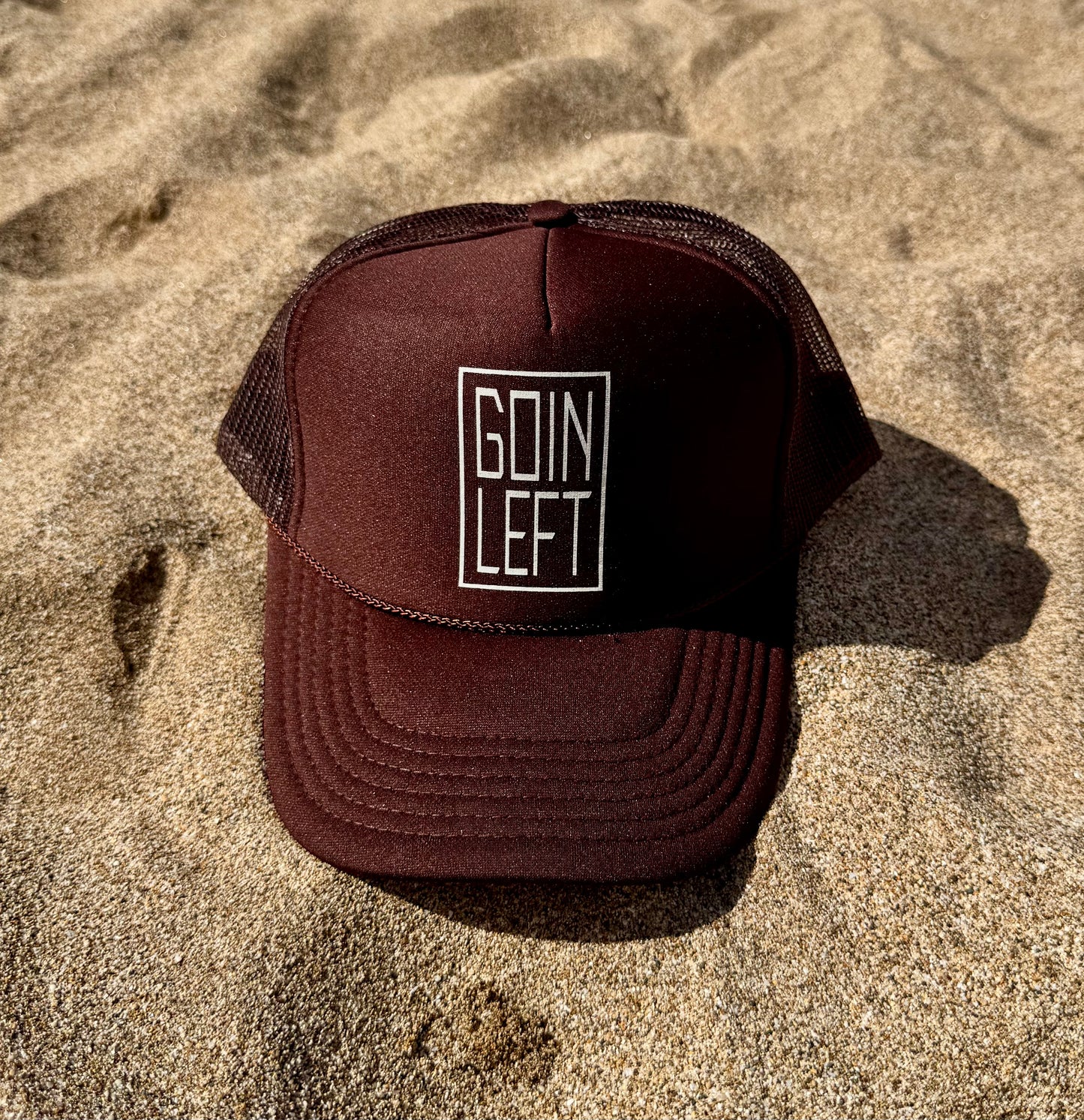 Goin Left OG Trucker Hat - Off-White Ink