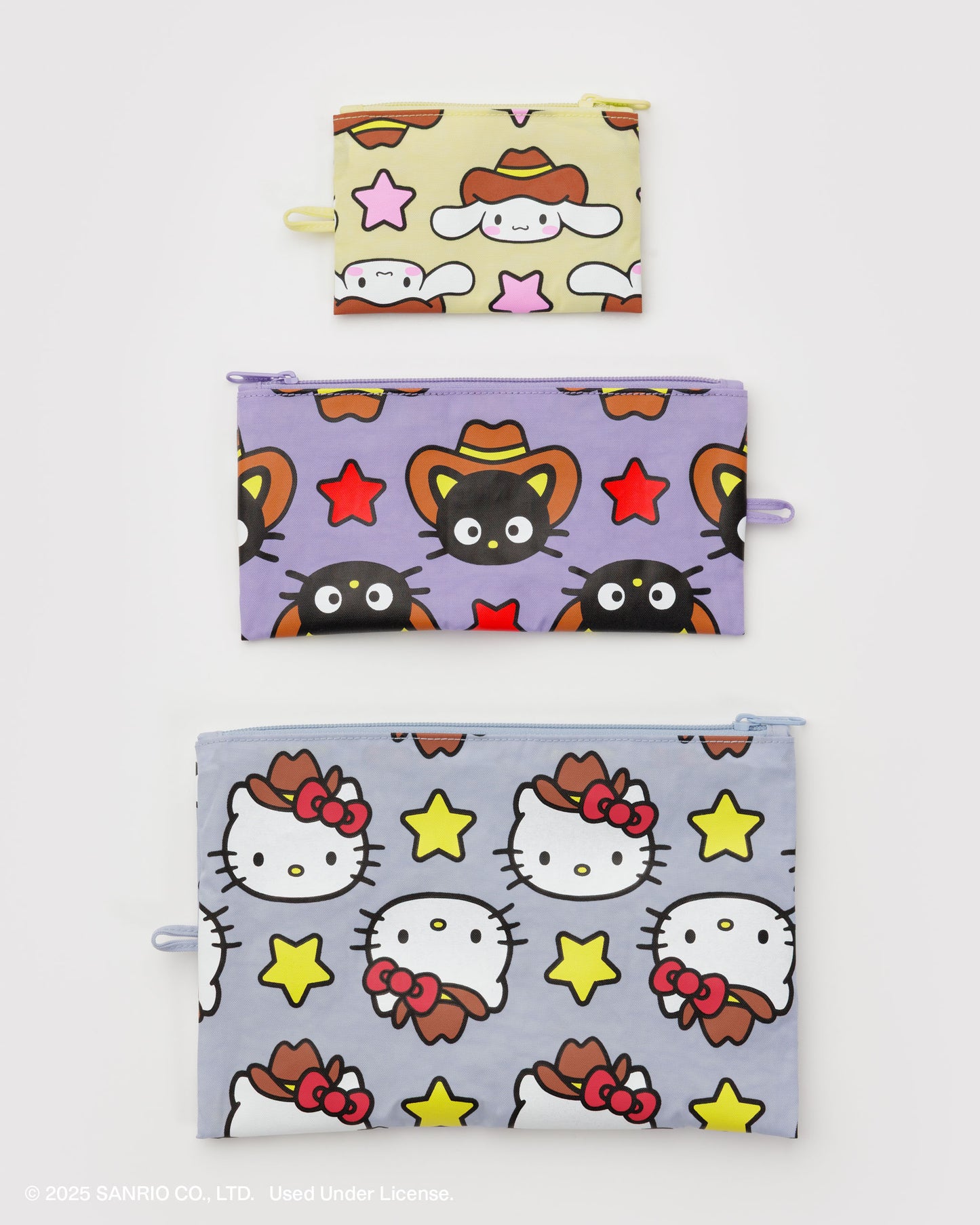 Baggu Flat Pouch Set - Hello Kitty and Friends Western