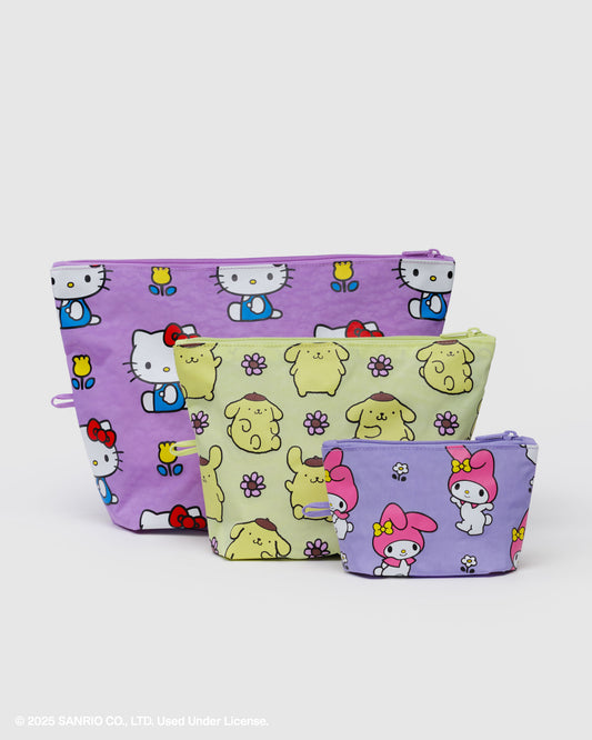 Baggu Go Pouch Set - Hello Kitty and Friends Florals