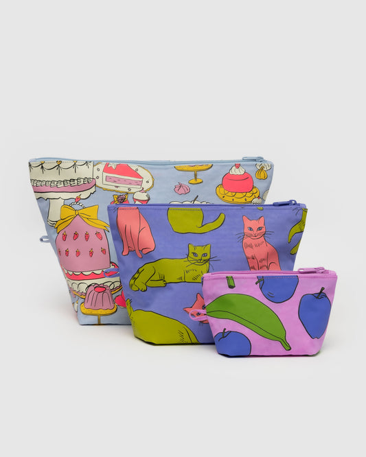 Baggu Go Pouch Set - Still Life