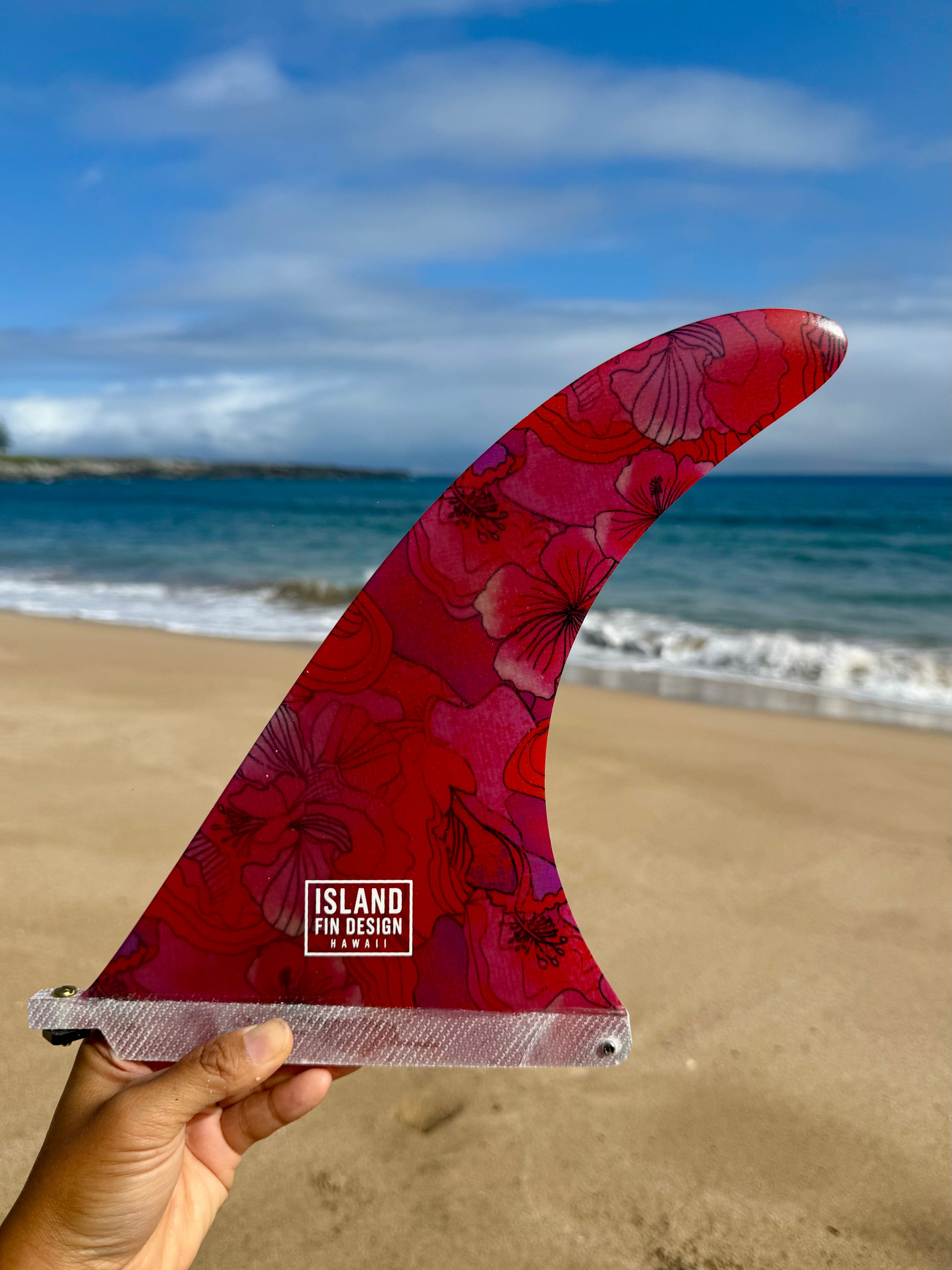 Island Fin Design Iwa Fin - Hot Pink Hibiscus – Goin Left Island Fin Design Iwa Fin - Hot Pink Hibiscus – Goin Left