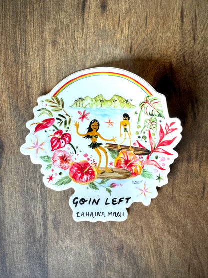GL X Aloha To Zen "Goin Left" Sticker
