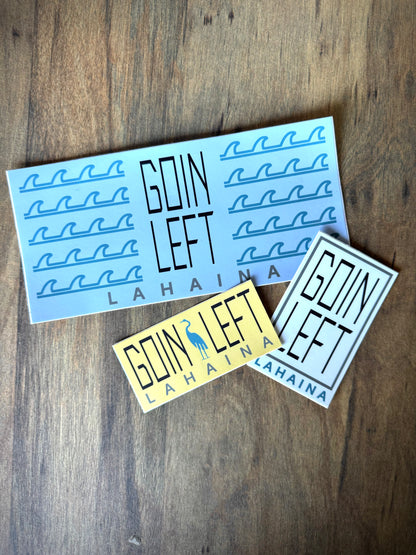 Goin Left Logo Sticker Pack of 3
