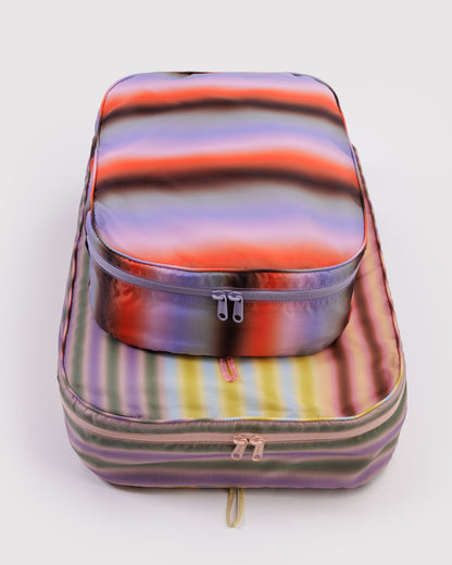 Baggu Large Packing Cube Set - Gradient Stripes