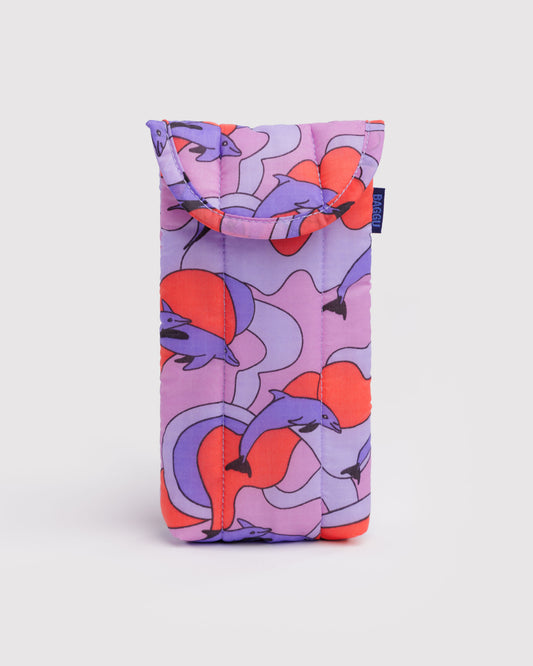 Baggu Puffy Glasses Sleeve - Dolphins