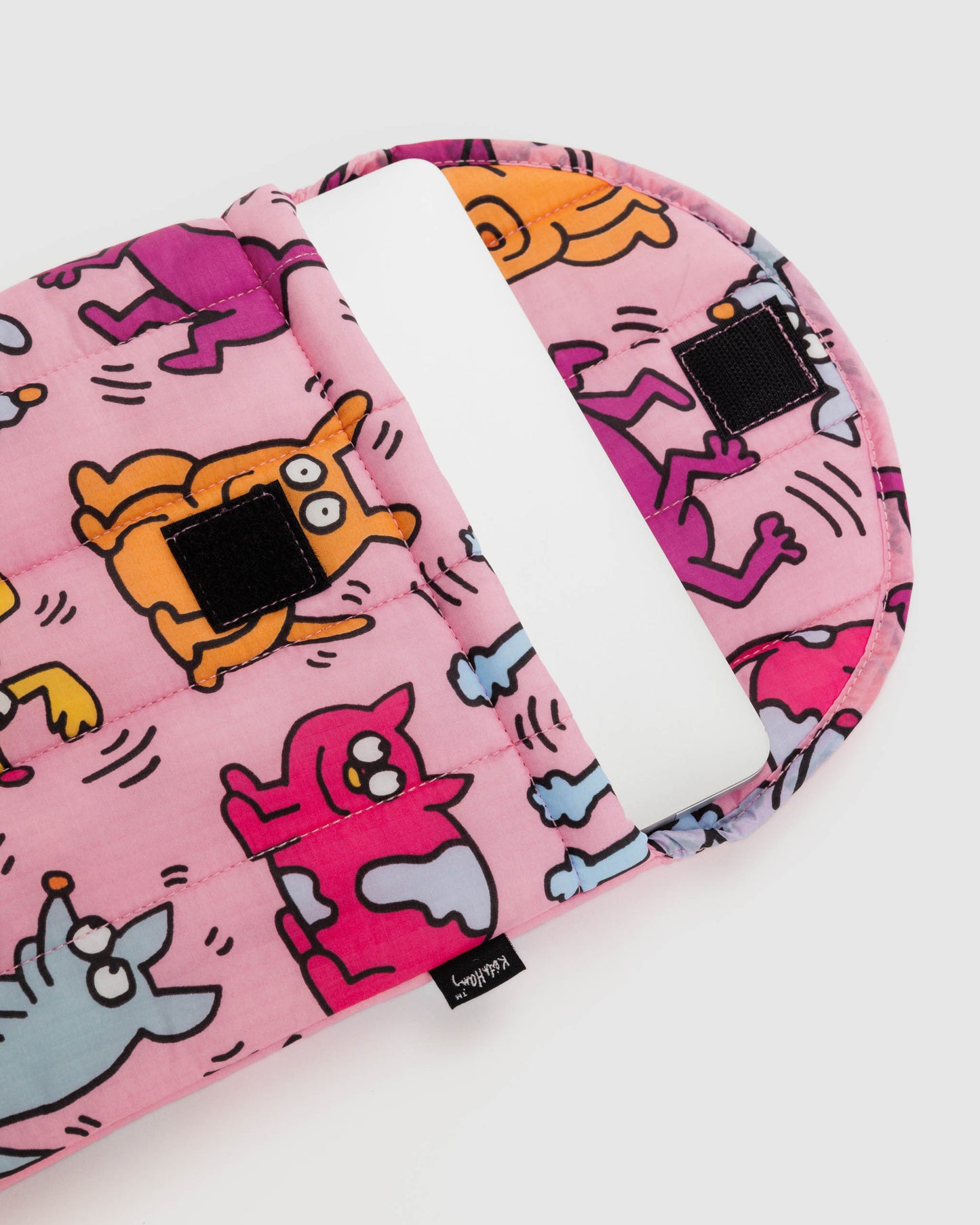 Baggu Puffy Laptop Sleeve 13"/14" - Keith Haring Pets