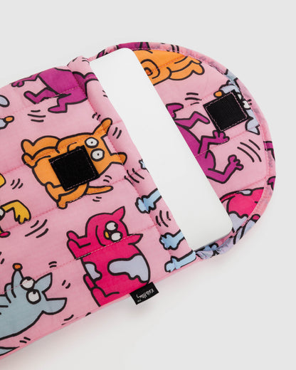 Baggu Puffy Laptop Sleeve 13"/14" - Keith Haring Pets