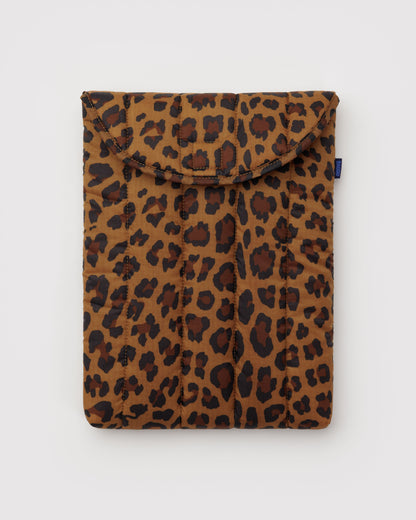 Baggu Puffy Laptop Sleeve 13"/14" - Leopard
