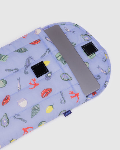 Baggu Puffy Laptop Sleeve 13"/14" - Sea Charms
