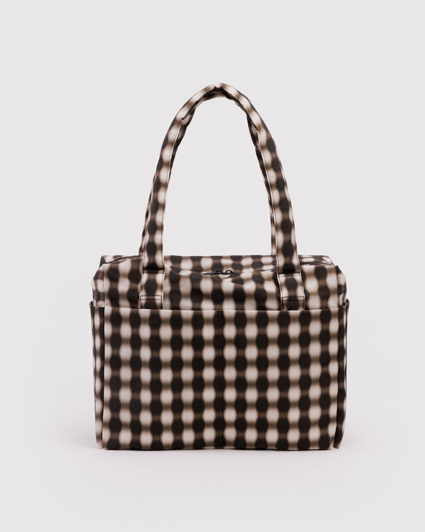 Baggu Small Cloud Carry-On Bag - Blurred Gingham
