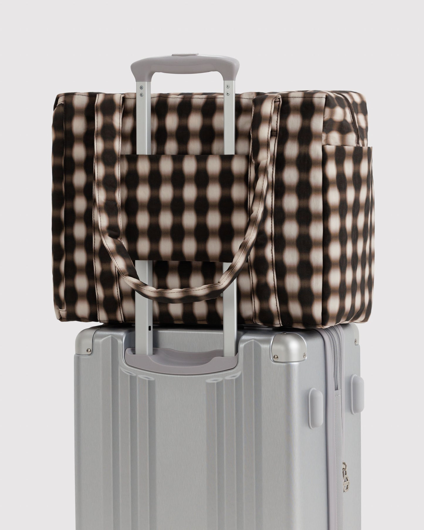 Baggu Small Cloud Carry-On Bag - Blurred Gingham