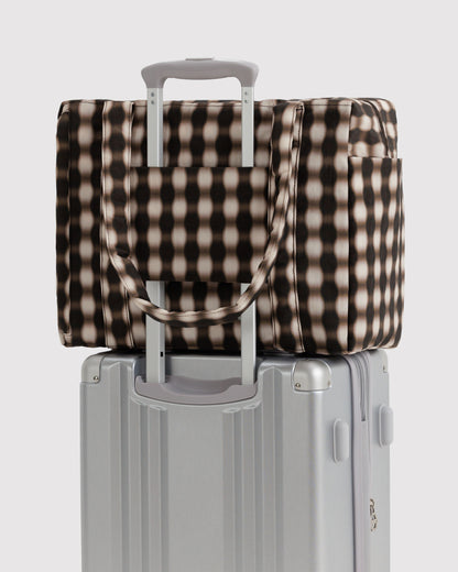 Baggu Small Cloud Carry-On Bag - Blurred Gingham