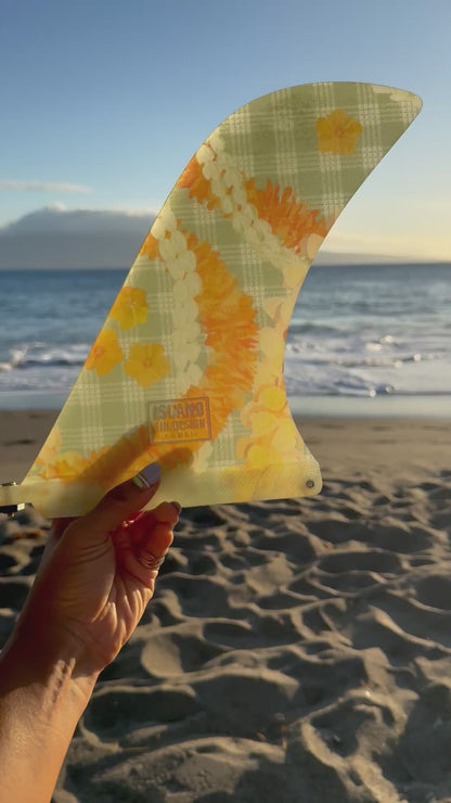 Island Fin Design Leeward Fin - Sage Palaka Lei