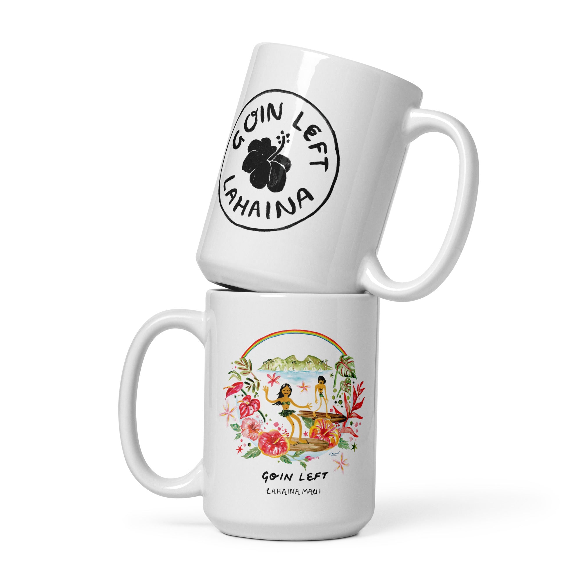 GL x Aloha to Zen White Glossy Mug