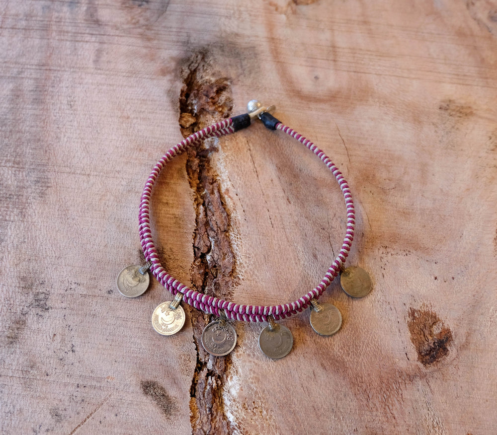 Macrame Shorty Coin Necklace - Made to Order