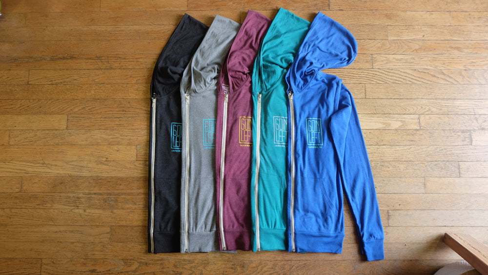Goin Left Unisex Zip-Up Hoodie - OG/Fins