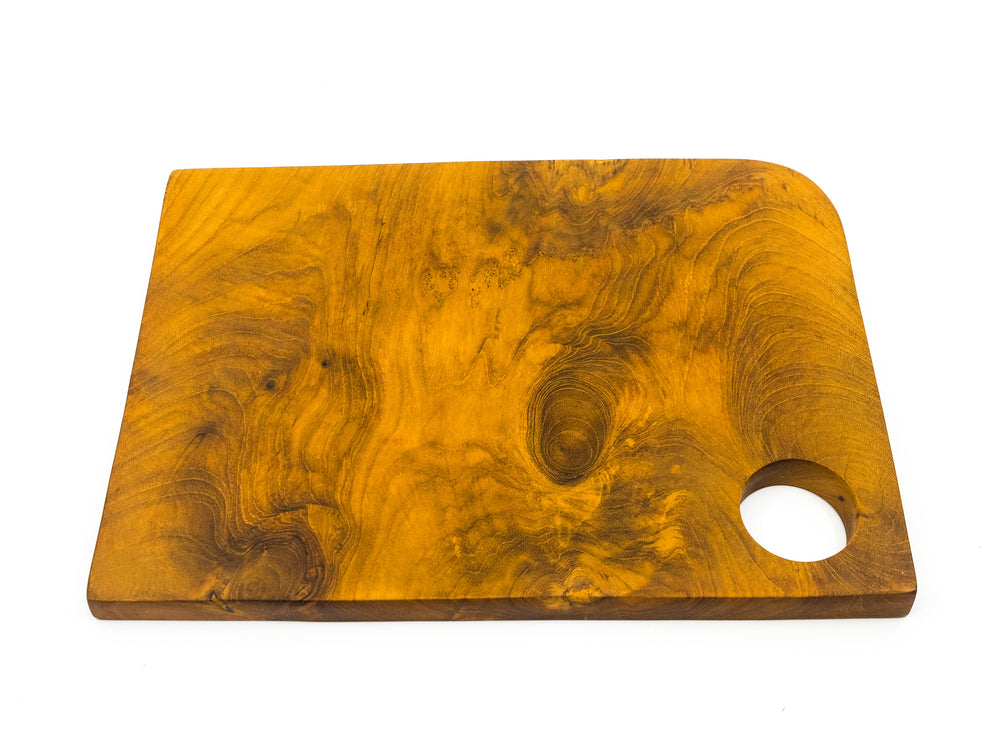 Teak Cutting Board 10"x7" Rounded Rectangle