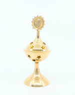 Brass Celestial Incense Burner - Sun